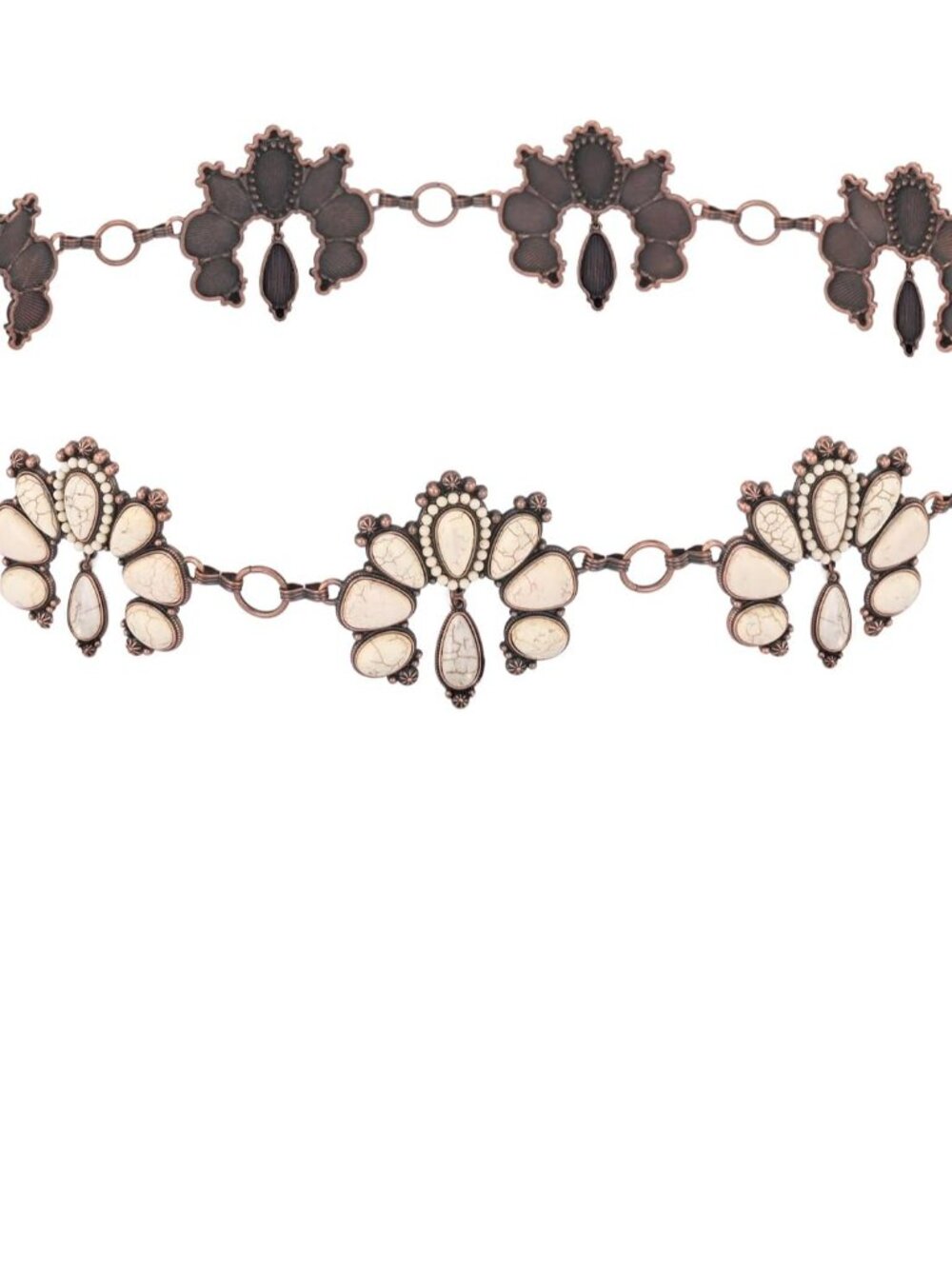 Rustic Couture's Large Western Concho Metal Belts for Women Cowgirl